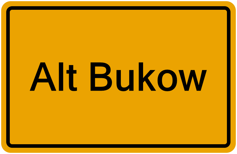 Handelsregisterauszug Alt Bukow